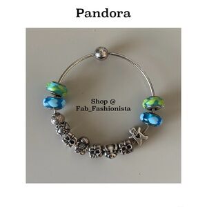 Pandora Sterling silver charms and bracelet